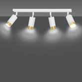 Lampa sufitowa  HIRO 4 WH/GOLD