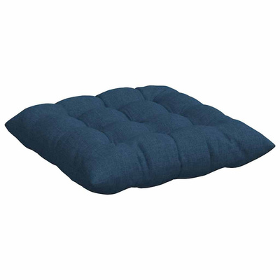 Poduszki na siedziska 4 pcs Niebieski 40 x 40 x 6 cm tkanina