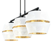 Lampa wisząca  MALIA 3 WHITE/GOLD