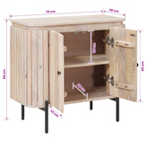 Bufet 70 x 30 x 65 cm Drewno Mango i Drewno Inżynieryjne
