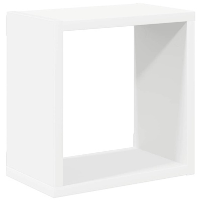 vidaXL Półki ścienne kostki, 2 szt., białe, 26x15x26 cm