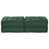 Modularna jednostka sofy 2 pcs zielony 140 x 70 x 36 cm tkanina