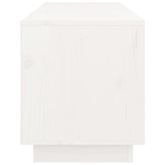 vidaXL Szafka pod TV, biała, 105x34x40 cm, lite drewno sosnowe