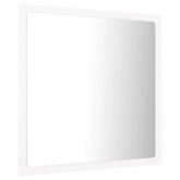 vidaXL Lustro łazienkowe LED, białe, 40x8,5x37 cm, akryl
