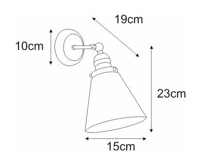 Kinkiet K-8037-1 z serii SAMANTA KAJA