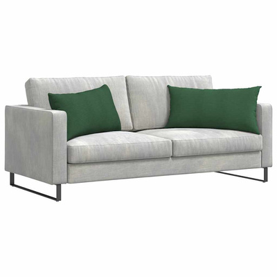 Poduszki na sofę 2 pcs Ciemna zieleń 80 x 40 cm