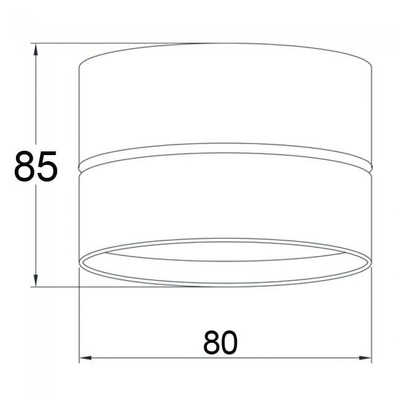 OPRAWA SUFITOWA TUBA DOWNLIGHT URBAN DALI18W Biały Unilight