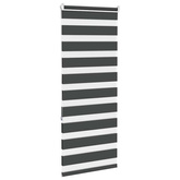 Roleta zebra, czarna, szerokość tkaniny 50,9 cm, poliester