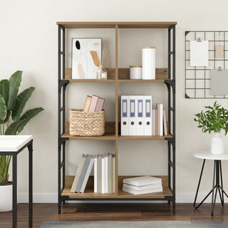 Półka na książki 4 poziomy 78,5 x 33 x 117,5 cm metal PB