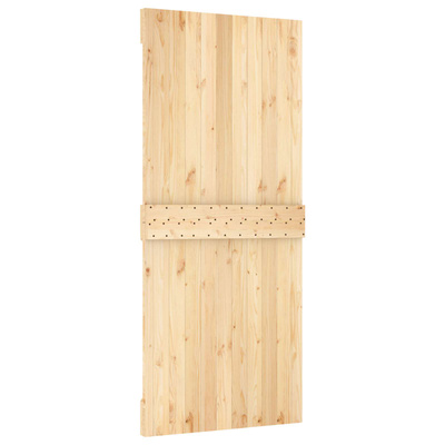 Drzwi przesuwne Naturalne i białe 90 x 210 cm
