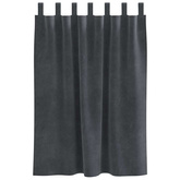 Zasłony zaciemniające 2 pcs Jasnoszary 140 x 140 cm Aksamit