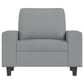 vidaXL Fotel z podnóżkiem, jasnoszary, 60 cm, obity tkaniną wariant 5