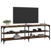 vidaXL Szafka pod TV, przydymiony dąb, 160x30x50 cm