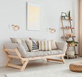 Lampa ścienna kinkiet 1X40W E14 biały/złoty OSLO 91-61799