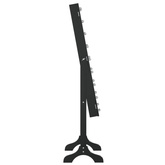 vidaXL Lustro stojące z LED, czarne, 34x37x146 cm
