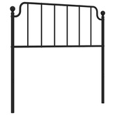 Metalowe wymienne wezgłowie, czarne, 100 cm