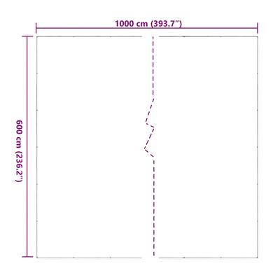 Przezroczysta plandeka z oczkami 6x10 m PVC