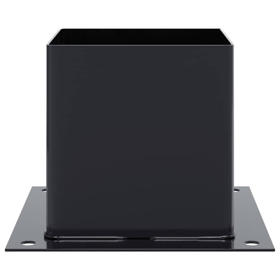 Podstawy słupków kwadratowe 4 szt. Antracyt 141x141 mm
