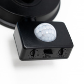 Ogrodowa oprawa elewacyjna kinkiet  z czujnikiem ruchu IMMA BLACK SENSOR E27 czarny IP44 EDO777381 EDO Solutions