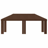 Pokrycie altany 6 x 3 m brązowy Poliester 190 gsm