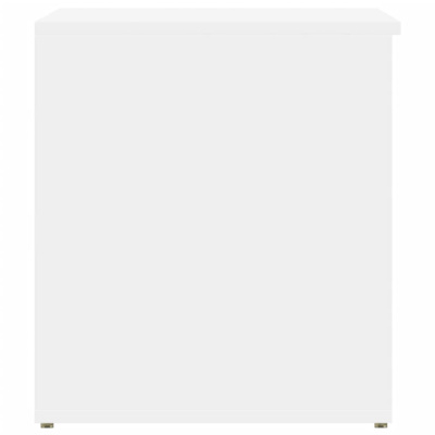 Skrzynia, biała, 84x42x46 cm, materiał drewnopochodny