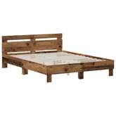 Ramka łóżka Stare drewno 120 x 190 cm Drewno inżynieryjne