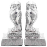 Podpórki do książek 2 pcs Srebrny 12 x 9 x 19 cm Aluminium