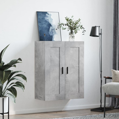 vidaXL Szafka wisząca, szarość betonu, 69,5x34x90 cm wariant 9