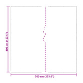 Plandeka 140 gsm przezroczysty 4 x 7 m PE