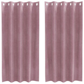 Zasłony zaciemniające 2 pcs Ciemny Róż 140 x 175 cm Aksamit