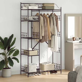 Otwy garderoba Czarny 101 x 43 x 188 cm Stal