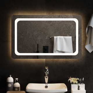 vidaXL Lustro łazienkowe z LED, 80x50 cm model standard