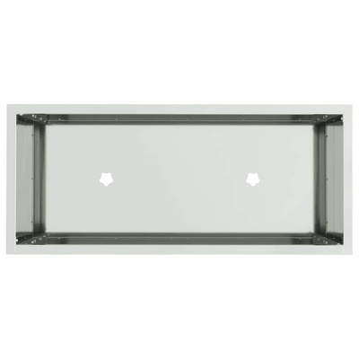 Podwyższona doniczka ogrodowa Srebrny 60 x 26 x 45 cm