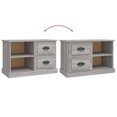 vidaXL Szafka pod TV, szary dąb sonoma, 73x35,5x47,5