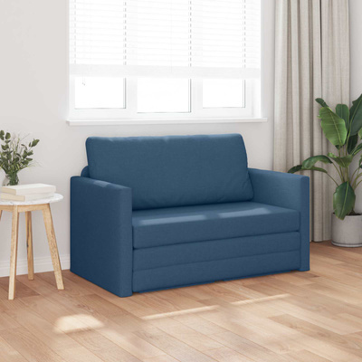 Sofa Bed Niebieski 124 x 71 x 78 cm tkanina