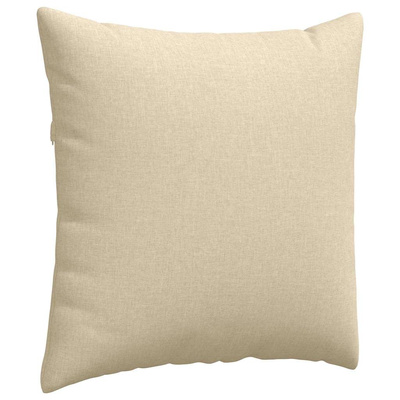 Poduszki na sofę 2 pcs Kremowy 80 x 80 cm tkanina