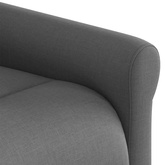 Fotel masujący z funkcją rozkładania, ciemnoszary materiał model standard