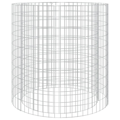vidaXL Palenisko gabionowe, Ø 100 cm, galwanizowane żelazo