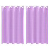 Firany blackout z kółkami 2 pcs Fioletowy 175 x 140 cm