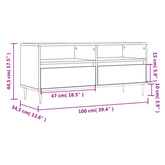 vidaXL Szafka pod TV, szarość betonu, 100x34,5x44,5 cm