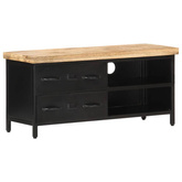 vidaXL Szafka pod TV, 90x30x41 cm, surowe drewno mango