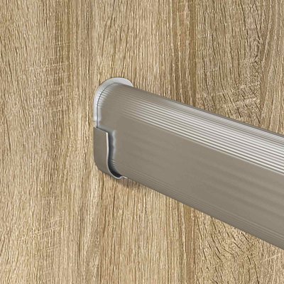Drążek do szafy 12 pcs Srebrny 764 x 15 x 29 mm Stop Aluminium