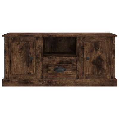 vidaXL Szafka pod TV, przydymiony dąb, 100x35,5x45 cm