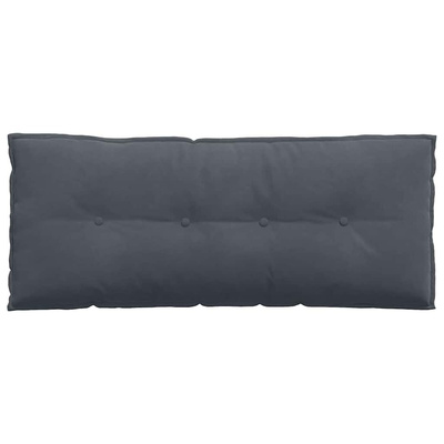 Poduszka na plecy Ciemnoszary 120 x 50 cm Tkanina sztruksowa