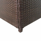 Skrzynia ogrodowa, brązowa, 120 x 50 x 60 cm, rattan PE