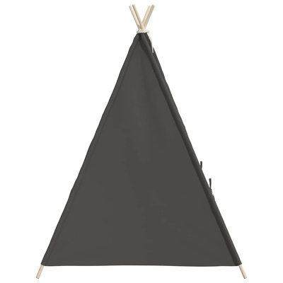 Szary namiot dziecięcy tipi, z torbą, peach skin, 120x120x150cm