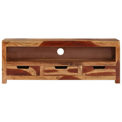 vidaXL Szafka pod TV, 110x30x40 cm, lite drewno akacjowe