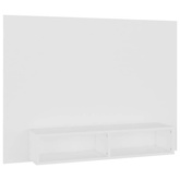 vidaXL Wisząca szafka pod TV, biała, 120x23,5x90 cm