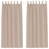 Firany blackout z kółkami 2 pcs Ciemnoszary 225 x 140 cm
