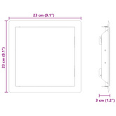 Panel dostępu 2 szt. Biały 23 x 23 x 3 cm Stal